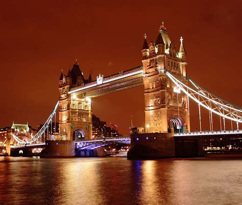 Tower Bridge On The River Thames London At Night By Philsmyth