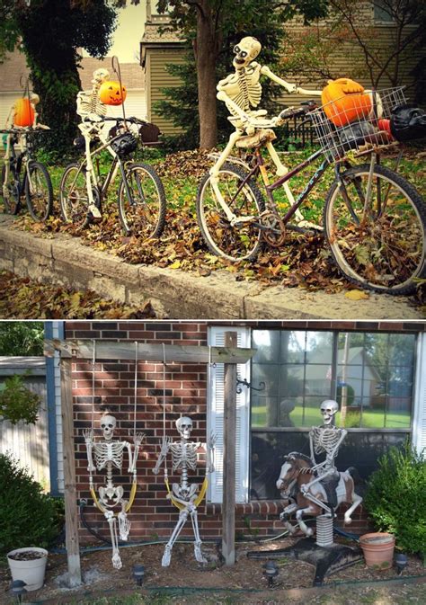 60 Skeleton Halloween Decoration Ideas For Outdoors Halloween