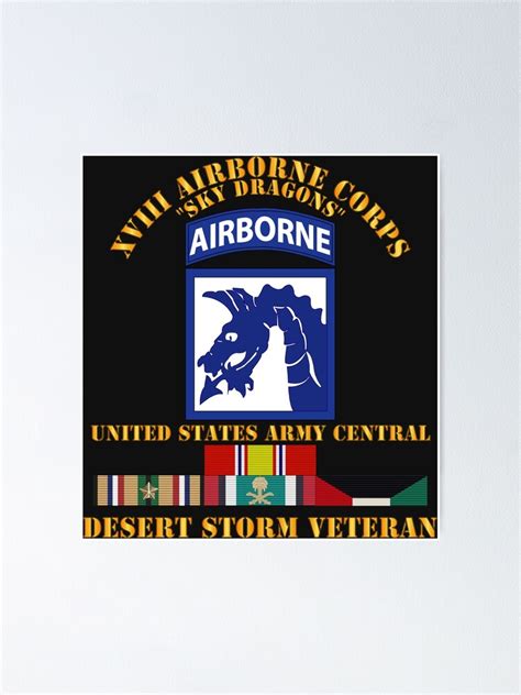 Army Xviii Airborne Corps Us Army Central Desert Storm Veteran