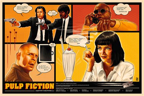 Pulp Fiction Original Film Poster Alexhessofficial Posterspy