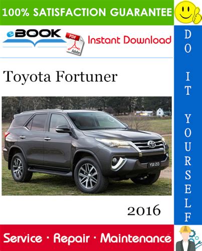2016 Toyota Fortuner Service Repair Manual Download Iso Format Pdf
