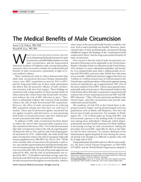 The Medical Benefits Of Male Circumcision Hiv Jama The Jama Network