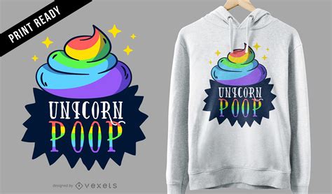 Unicorn Poop T Shirt Design Vector Download