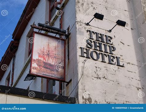 Exterior Signs For The Ship Hotel Public House New Brighton Wirral