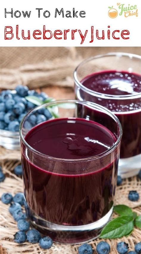 How To Make Blueberry Juice The Juice Chief Blueberry Juice