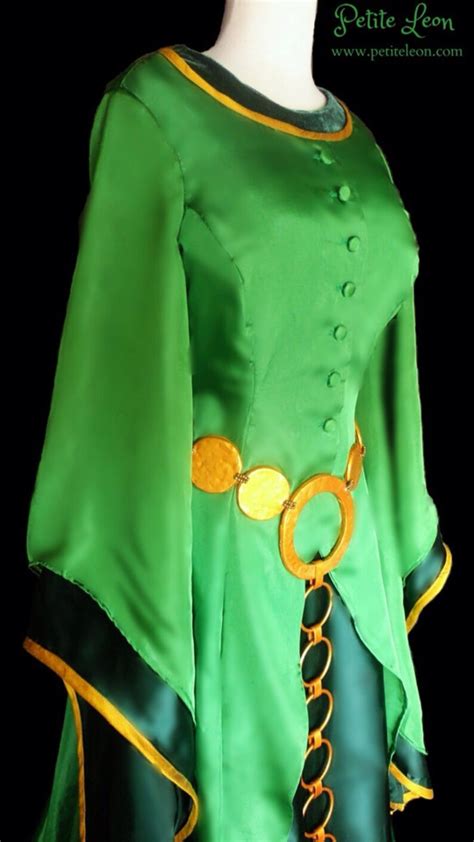 Queen Elinor Costume Cosplay Green Scottish Medieval Dress Etsy