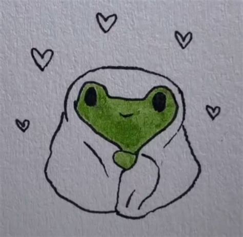 Pin by julia on Валяние in 2021 | Indie drawings, Frog art, Mini drawings