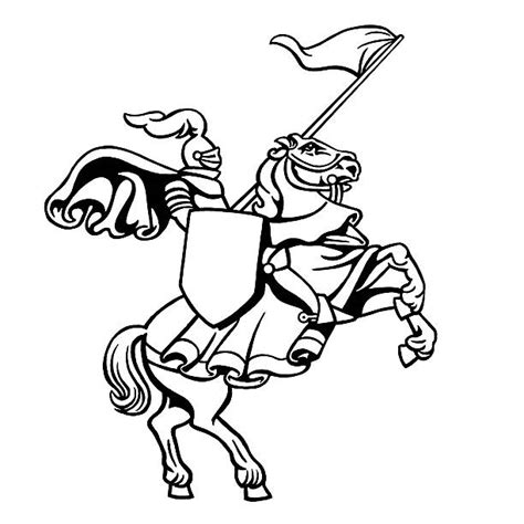 Knight On Horse Clipart Black And White 20 Free Cliparts Download