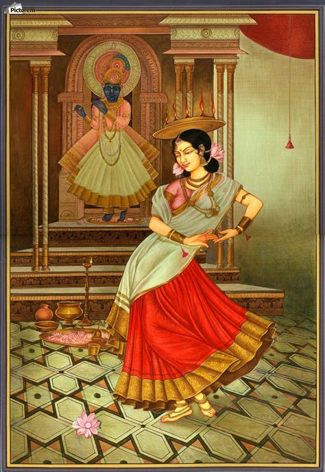 Krishna Painting Raja Ravi Varma Canvas