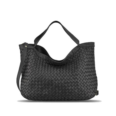 Black Woven Leather Purses Iucn Water