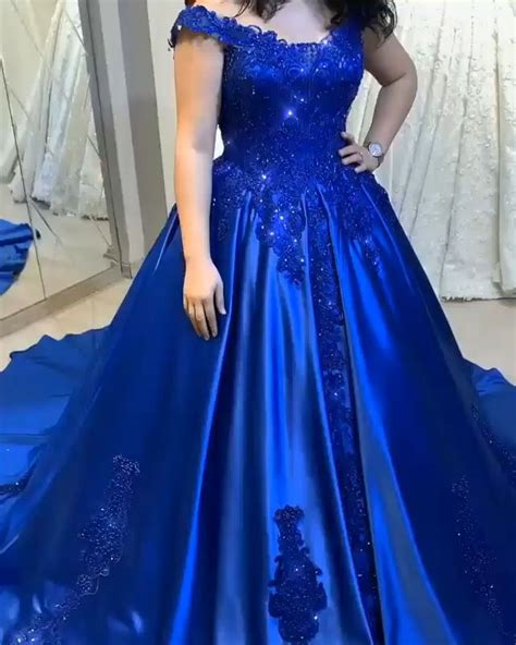 elegante abendkleider lang blau günstig online [video] prom dresses blue blue wedding dress