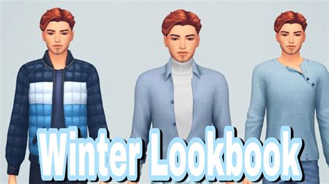 Winter Lookbook Male Edition Sims 4 Cc Links Youtube