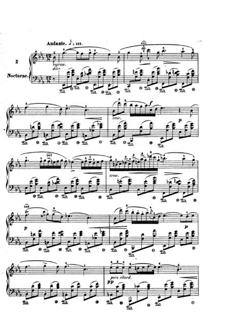 Chopin Nocturne Op 9 No2 Partitura Sheet Music Noten