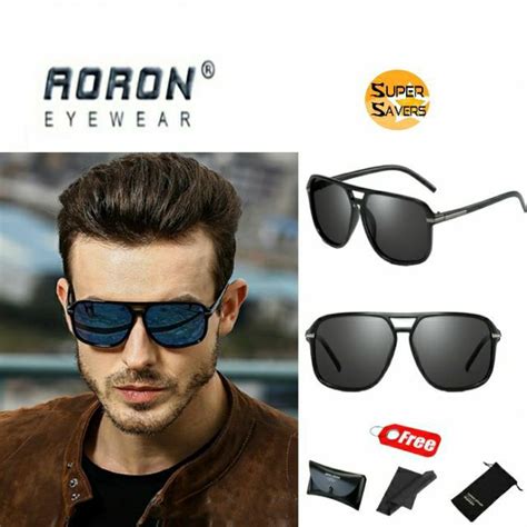 [ready stock] aoron men women polarized sunglasses outdoor driving men goggle uv400 protection