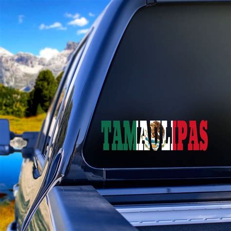 Tamaulipas Name And State Sticker Decal States Of Mexico Etsy