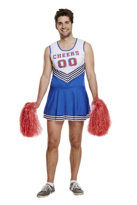 Mens Cheerleader Costume School Days Costumes Mega Fancy Dress