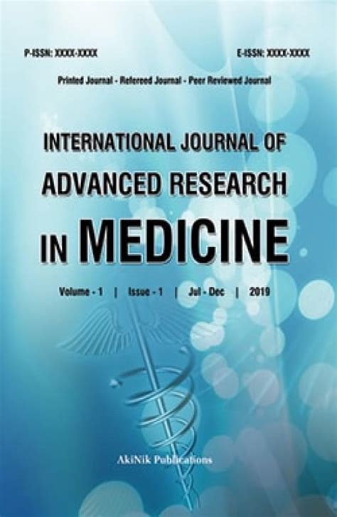 International Journal Of Advanced Research In Medicine Akinik