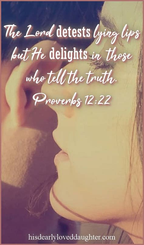 Proverbs 1222 His Dearly Loved Daughter Ministries