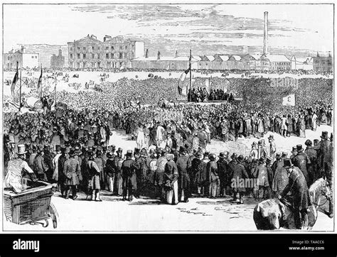 Chartist Demostración En Kennington Common 10 De Abril De 1848