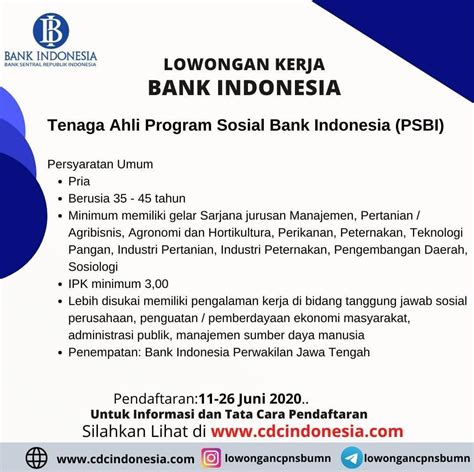 Untuk mengetahui informasi karir bca, anda bisa mencarinya di internet. Lowongan Bank Indonesia (Sebelum 26 Juni 2020) - Karir ...