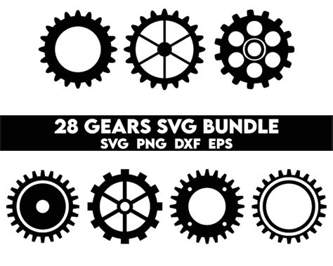 Gears Svg Bundle Metal Gears Svg Steampunk Svg Cog Wheels Svg Gears