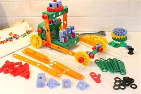 Meccano Set Lego Set Construction Set By Clockworkrummage On Etsy