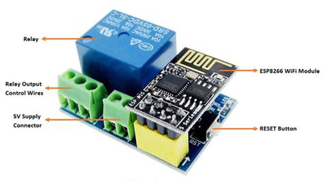 5v Relay Module For Esp8266 Esp 01s Wifi Module Without Esp8266