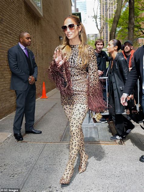 Jennifer Lopez Shows Off Her Wild Side In Leopard Print And Fringe Daily Mail On Daftsex Hd