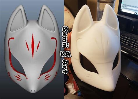 Fox Kitsune Mask Digital 3d Printable File Persona 5 Etsy