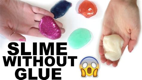 How To Make Slime Without Glue 2 Ways Youtube