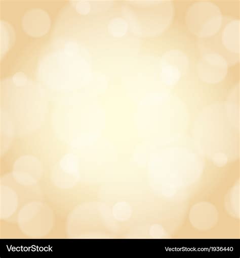 Beige Background With Bokeh Effect Royalty Free Vector Image