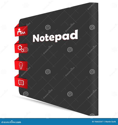 Notepad Stock Vector Illustration Of Notepad Vector 76663347