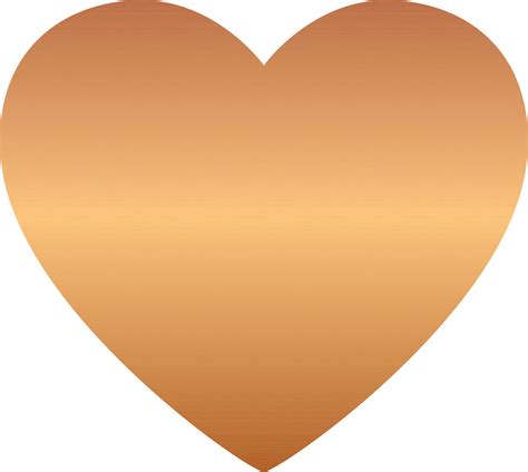 Bronze Heart Icon 11934377 Png