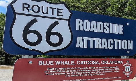 Blue Whale On Route 66 In Catoosa Oklahoma Map Access History And