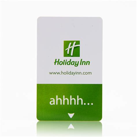 A small, plastic electronic card that is used instead of a key to open a door 2. Customize Plastic Hotel Key Card With Magnetic Stripe