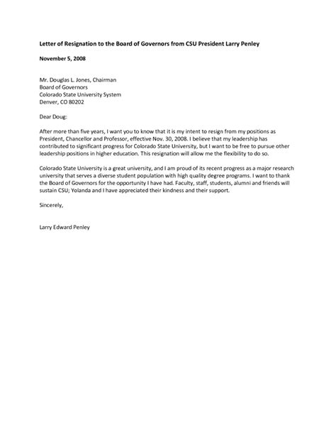 Church Resignation Letter For Member Templates At