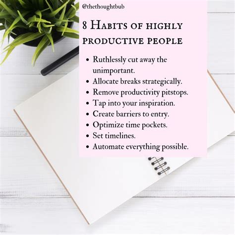 8 Habits Of Highly Productive People Social Work Social Work