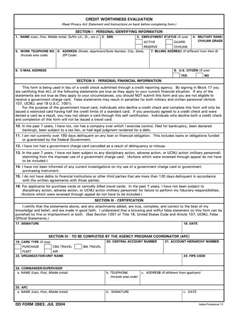 Dd Form 2883 Fill Out And Sign Online Dochub