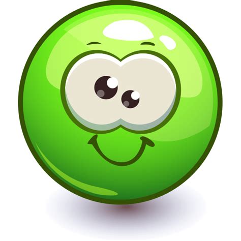 Goofy Green Smiley Symbols And Emoticons