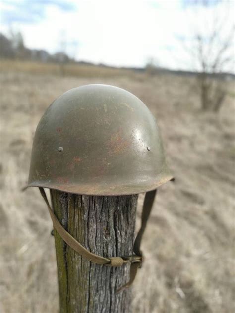 Original Russian Military Soviet Army Wwii Ssh40 Type Steel Etsy