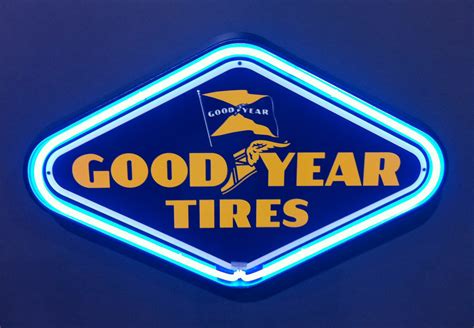 Goodyear Sign Goodyear Tires Vintage Garage Sign By Signpast