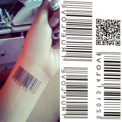 Barcode Temporary Tattoo Tattoos For Fun