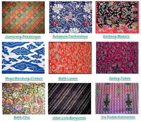 Di malaysia kini batik telah diangkat sebagai salah satu daripada seni warisan bangsa yang menjadi kebanggaan negara. Jenis-jenis Motif Batik