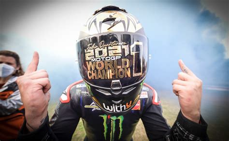 Motogp Fabio Quartararo Crowned 2021 World Champion As Bagnaia Crashes
