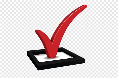 Checkbox Check Mark Animation Checklist Cartoon Red Png Pngegg