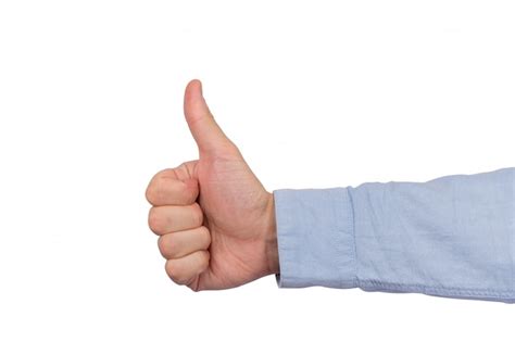 Premium Photo Like Hand Symbol Gesture Well Done Thumbs Up Isolated