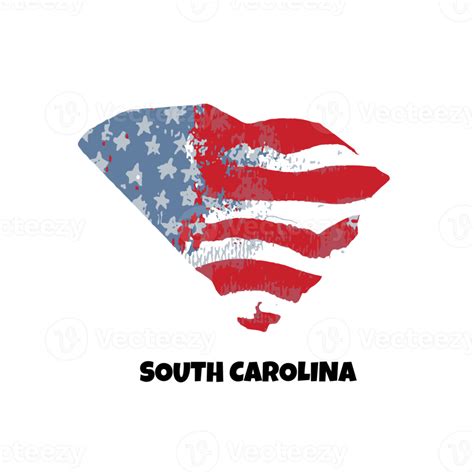 Free Usa State South Carolina State Silhouette Watercolor American