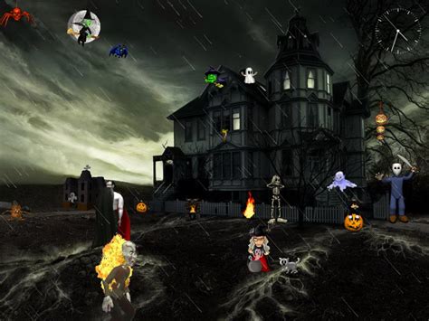 Halloween Animated With Sound Wallpapers Wallpapersafari
