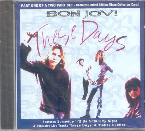 Bon Jovi French Collection These Days Cd Single Uk Réf Jovcx 20