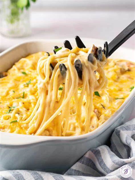 Easy Cheesy Chicken Spaghetti Belly Full